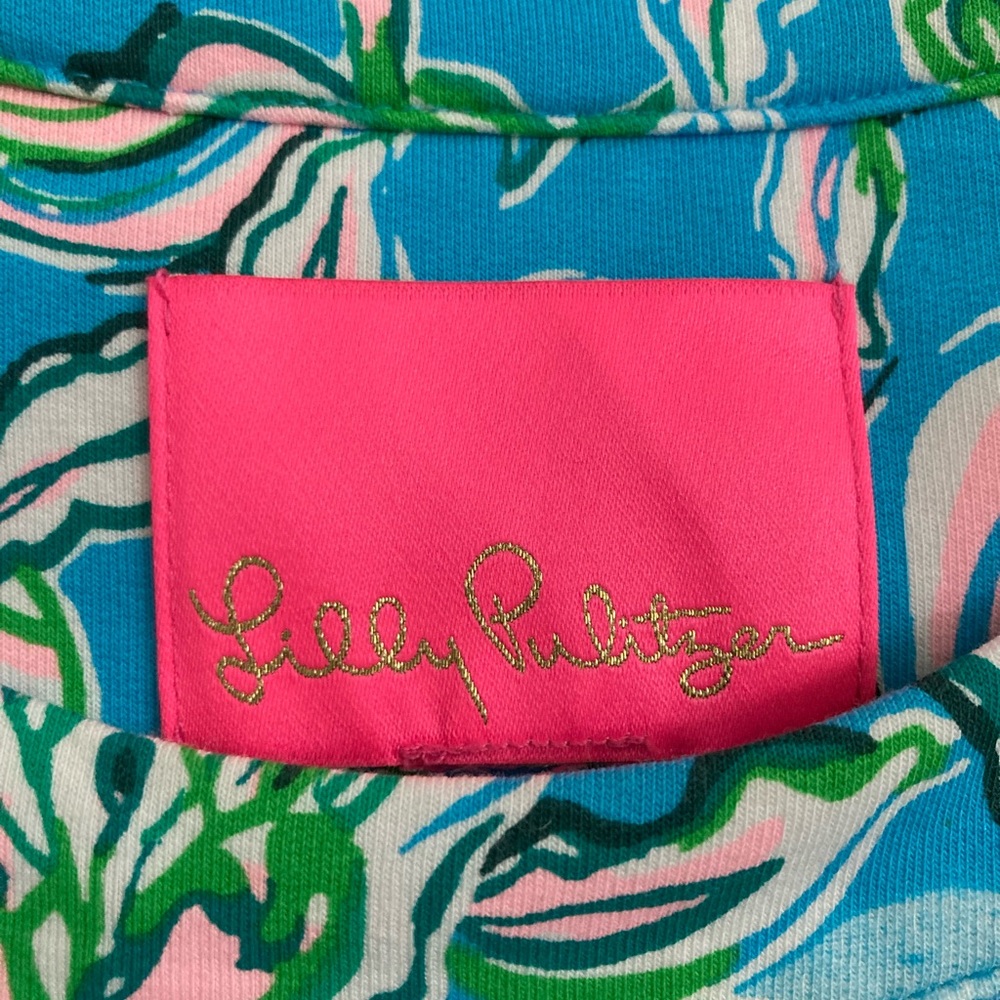 NWOT Lilly Pulitzer Harriet Elbow Sleeve Dress; Det Belt; Size L, Make an Offer! - Picture 5 of 12